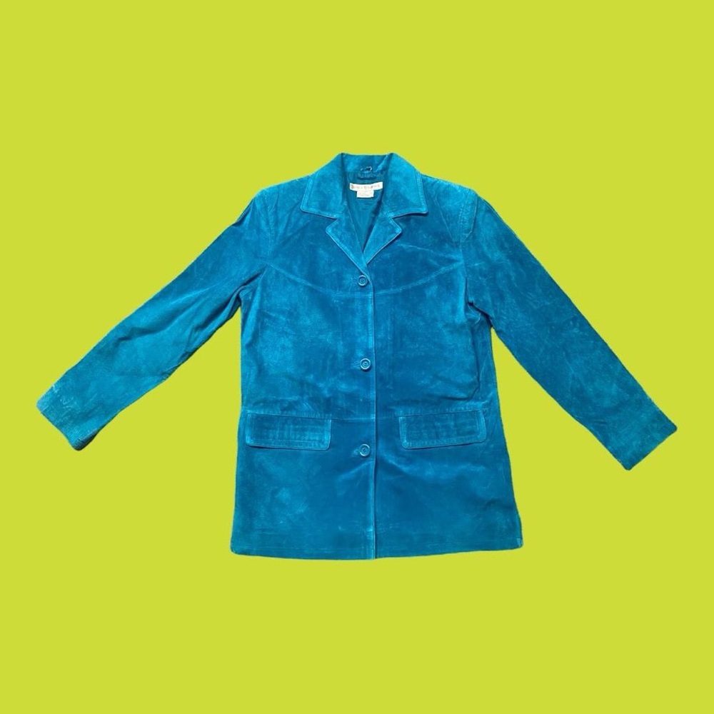 Vintage Suede Teal Women's Jacket